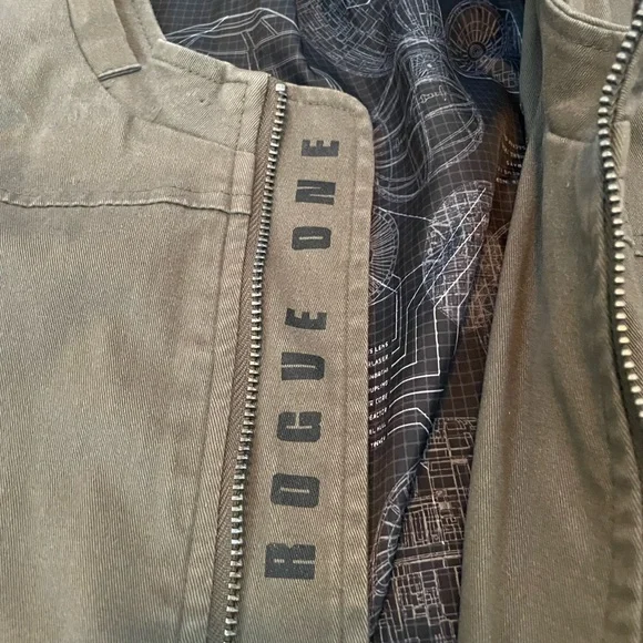 Star Wars Rogue One Jyn Rebel Alliance Cropped Jacket - Picture 4 of 7